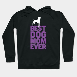 Best Hungarian Vizsla Dog Mom Ever - Purple Dog Lover Gift Hoodie
